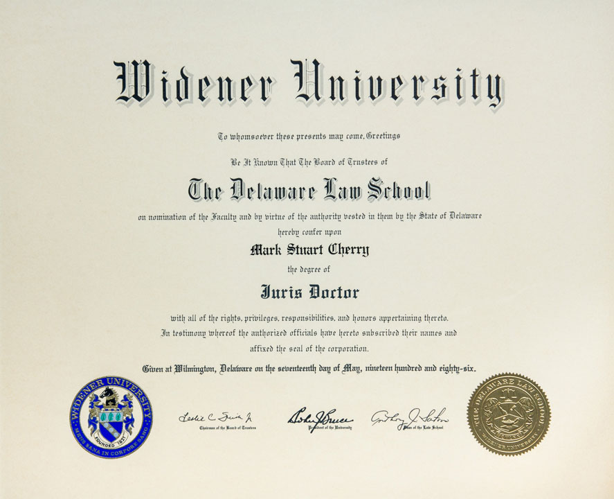 Delaware Law School Widener University